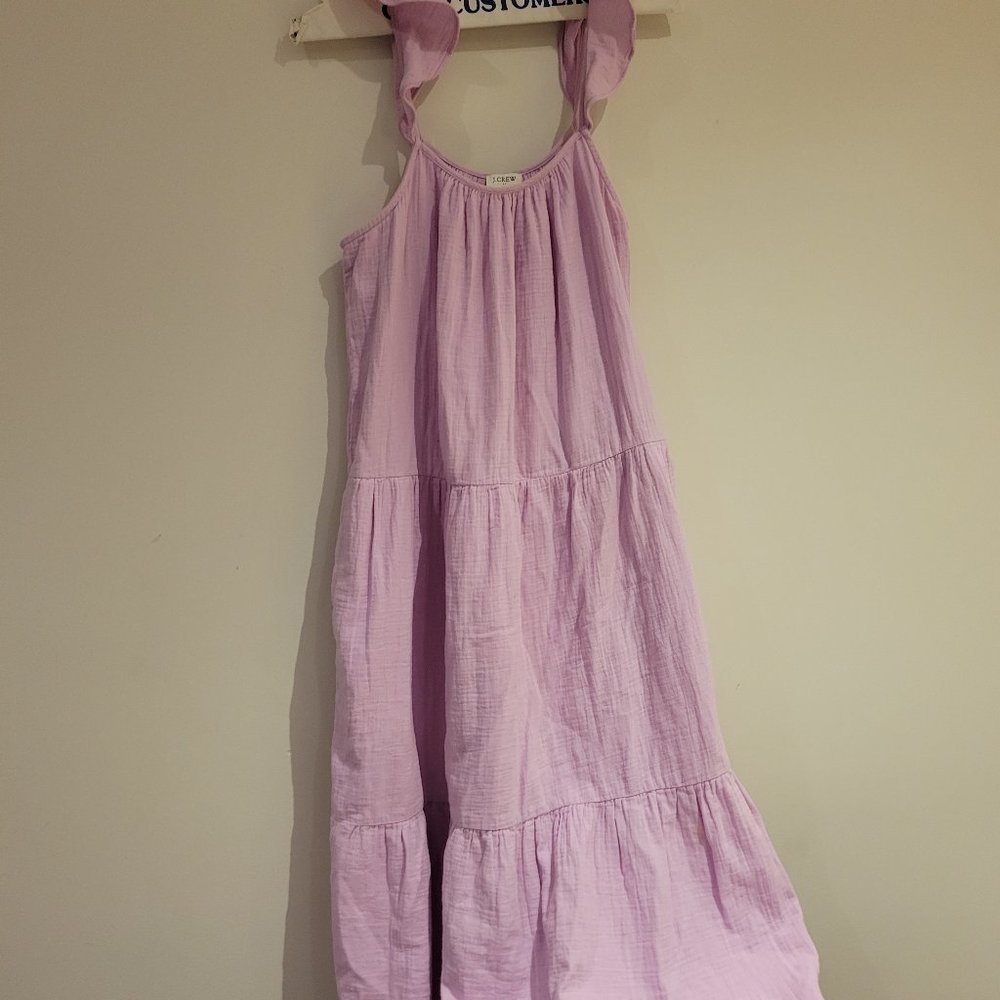 J Crew Lilac Cotton Maxi Summer Dress